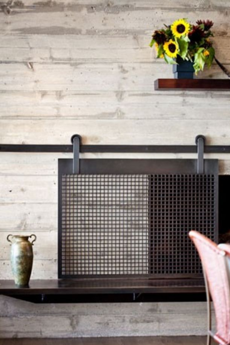 Sliding Fireplace Screen Lovely How to Make A Barn Door Style Fireplace Screen