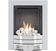 Sliding Fireplace Screen Luxury the Diamond Contemporary Gas Fire In Brushed Steel Pebble Bed by Crystal