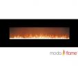 Slimline Fireplace Luxury Moda Flame Skyline Crystal Linear Wall Mounted Electric