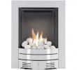 Slimline Gas Fireplace Awesome the Diamond Contemporary Gas Fire In Brushed Steel Pebble