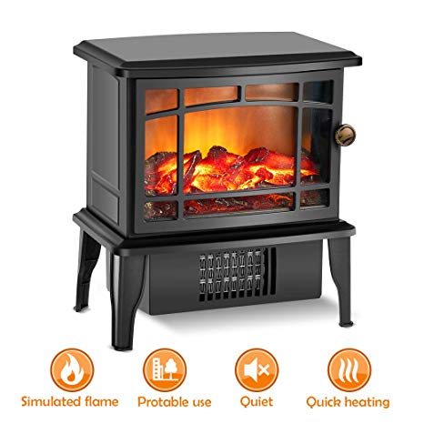 Small Electric Fireplace Heater Inspirational Trustech Upgrade Electric Fireplace Heater 9 9" Portable Stove Heater 500w Infrared Space Heater Overheating Safety & Fan Settings 3d Flame Free