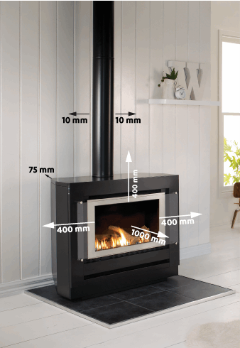 Small Free Standing Gas Fireplace Best Of Neo Freestanding Console with Simple Remote