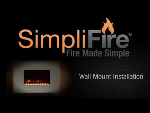 Small Wall Mount Electric Fireplace Inspirational How to Install Simplifire Electric Wall Mount Fireplace