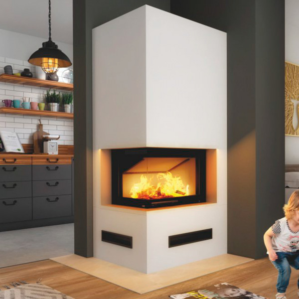 Smart Fireplace Luxury Imperial Medium Plus Kaminbausatz Smart 6kw Eckkamin Links