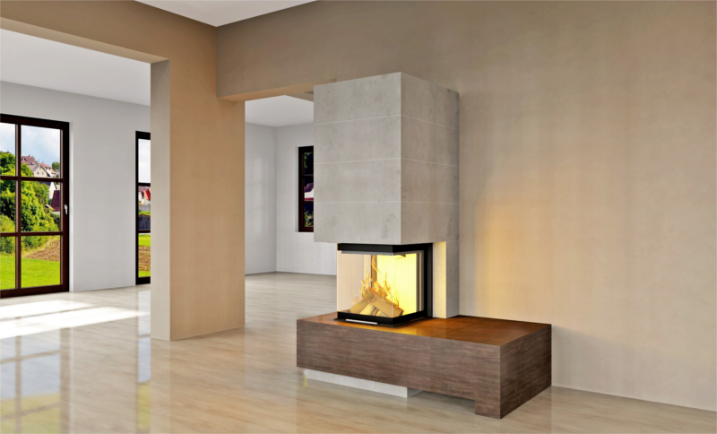 Smart Fireplace Luxury Smart 3plh 8 Kw Dreiseitig Eckkamin Kamineinsatz Wasserlos