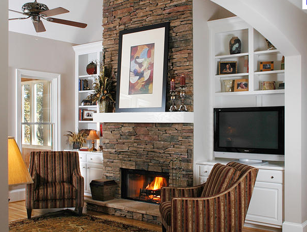 Stacked Stone Fireplace Surround Awesome Pin On Fireplaces