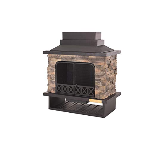 Stacked Stone Outdoor Fireplace Inspirational Outdoor Stone Fireplace Amazon