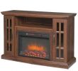 Stand Alone Electric Fireplace Lovely Edenfield 48 In Freestanding Infrared Electric Fireplace Tv Stand In Burnished Walnut