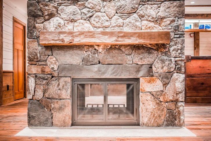 Stone and Wood Fireplace Fresh See Through Double Sided Wood Buring Fireplace