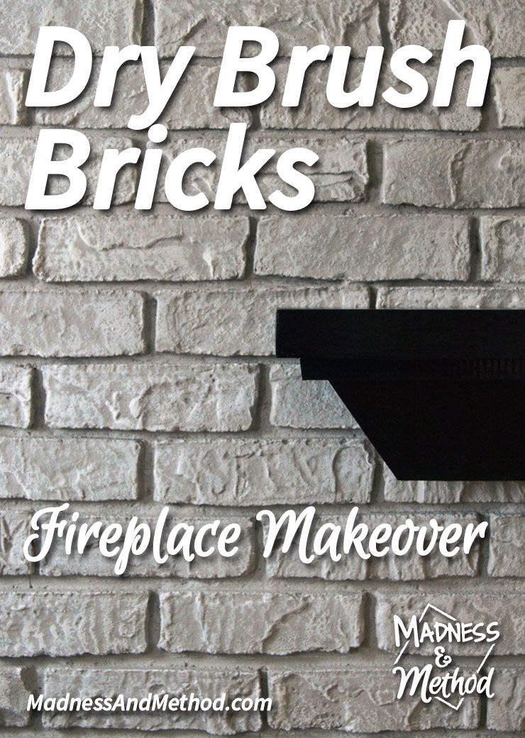 Stone Fireplace Paint Colors Lovely Dry Brush Bricks Fireplace Makeover