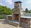 Stone Outdoor Fireplace Elegant Outdoor Fireplace Backyard Party In 2019