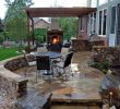 Stone Patio Fireplace Awesome Backyard Outdoor Kitchen Patio Designs Cileather Home