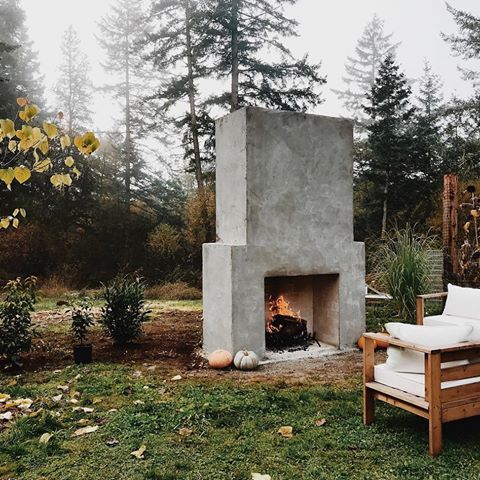 Love this cement block stucco d fireplace want one b50d422a df41ffb6ef c