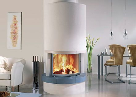 Stuv Fireplace Elegant Curved Inset Stove Fondis Carina Stove