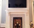 Subway Tile Fireplace New Family Room Custom Mantel with Marble Subway Tile and