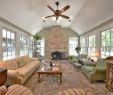 Sunroom with Fireplace Unique Sunroom with Massive Stone Fireplace Lindenhof B&b Augusta