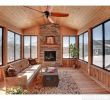 Sunroom with Fireplace Unique Three Season Porch Designs