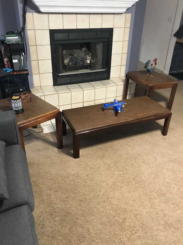 Table Fireplace Awesome Used Coffee Table with 2 End Tables for Sale In Bella Vista