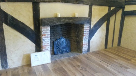 The upstairs area with a fireplace Picture of Bridge the upstairs area with
