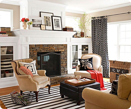 The fireplace design from Thrifty Decor Chick nditionrgest B D