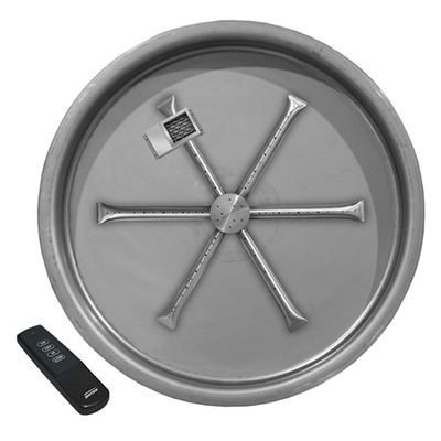 Firegear 25 Inch Round Burning Spur Natural Gas Fire Pit 440d8f b034d506bbd1f8b