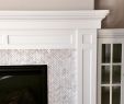 Tile In Front Of Fireplace Elegant Hampton Small Herringbone Marble Mosaic Tile …