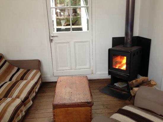 small seating area in hallway with fireplace Picture of Mm small seating area in