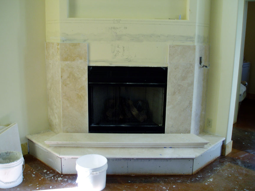 Travertine Fireplace Surround New Well Known Fireplace Marble Surround Replacement &ec98