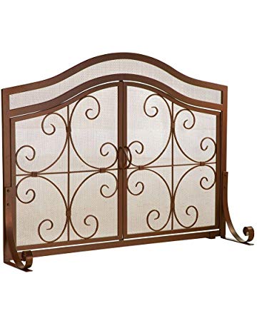 Tri Fold Fireplace Screen Elegant Shop Amazon