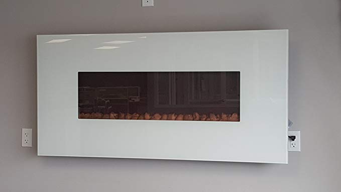 BLOWOUT SALE ORTECH Wall Mount Electric Fireplace OD 100G with remote control Illuminated with LED 81kxkILK7QL SX679