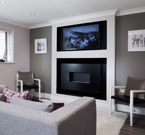 Tv Above Gas Fireplace Unique Flueless Recess System Tv Lounge In 2019