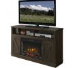 Tv Console with Electric Fireplace Luxury Muskoka Aberfoyle 53" Media Electric Fireplace Rustic Brown Finish