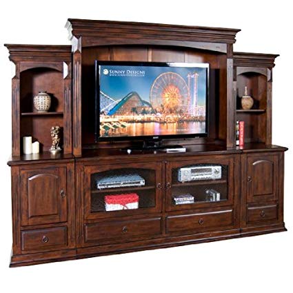 Tv Entertainment Center with Fireplace Awesome Amazon Sunny Designs Santa Fe 63 In Entertainment