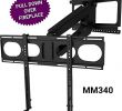 Tv Mounted Over Fireplace Fresh Mantelmount Mm340 Fireplace Pull Down Tv Mount