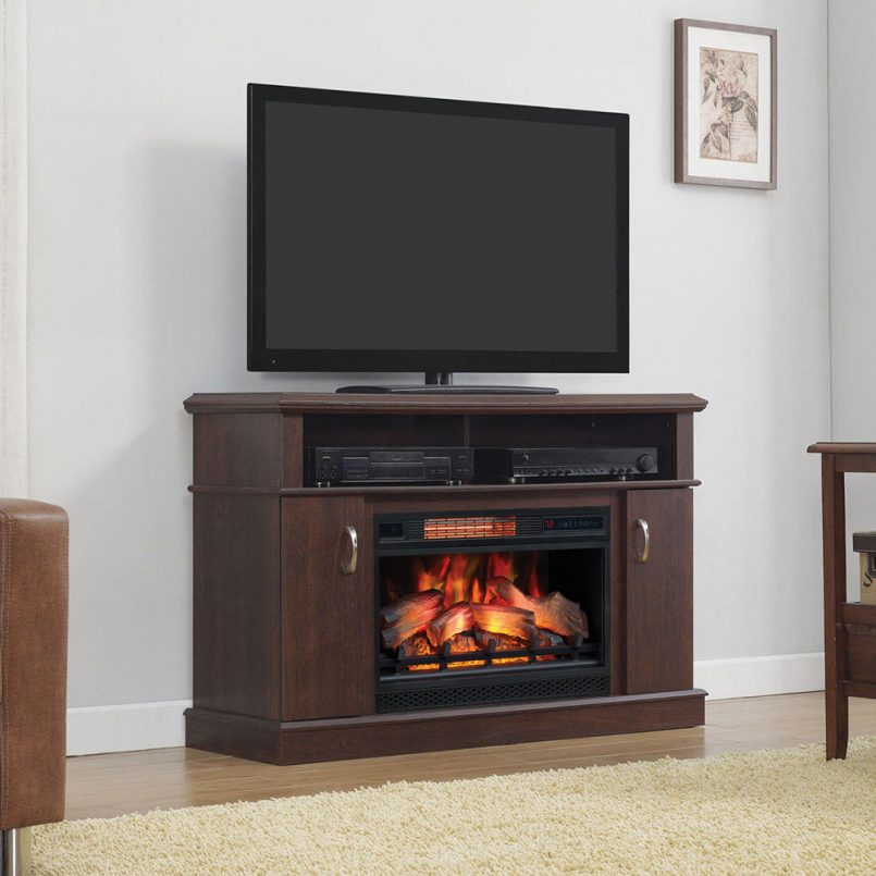 entertainment center with fireplace big lots lowes at 805x805