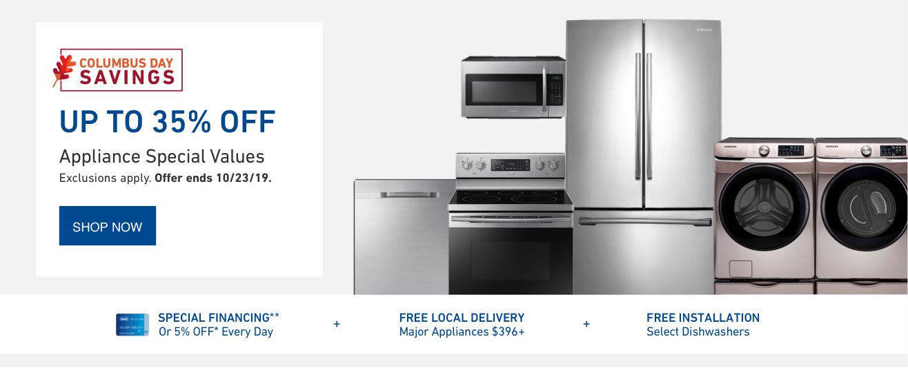 Lowe s Home Improvement DP18 HP DT TH ApplianceHero ColumbusDay 3