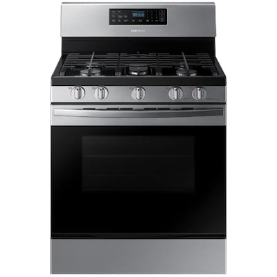 5 Burner 5 8 cu ft Self Cleaning Freestanding Gas Range Stainless Steel mon 30 in Actual 29 9375 in