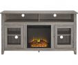 Tv Stand with Electric Fireplace New Walker Edison Freestanding Fireplace Cabinet Tv Stand for Most Flat Panel Tvs Up to 65" Driftwood