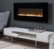 Tv Table with Fireplace Elegant Modern Wall Fireplace Black or White
