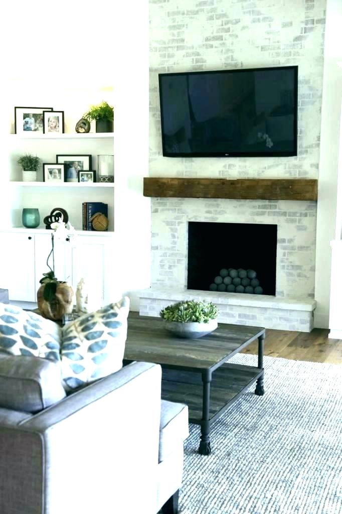fireplace tv wall mount ideas