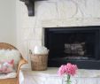 Update Stone Fireplace Lovely Painted Stone 70s Rock