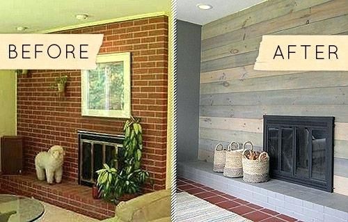 Updated Brick Fireplace Elegant Stucco Over Brick Fireplace Reclaimed Wood Fireplace Cover