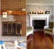 Updating Brick Fireplace Lovely Updating Brick Fireplace Wall Charming Fireplace