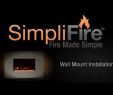 Ventless Electric Fireplace Unique How to Install Simplifire Electric Wall Mount Fireplace