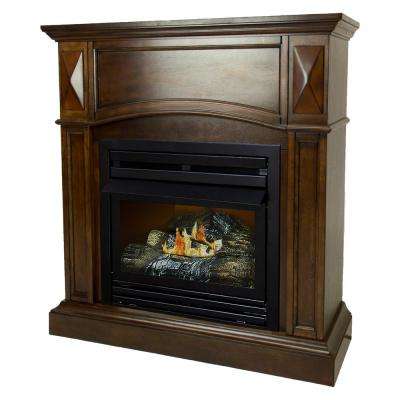 Ventless Gas Fireplace Safety Lovely 20 000 Btu 36 In Pact Convertible Ventless Natural Gas Fireplace In Cherry