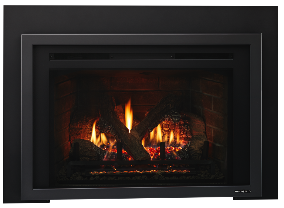 Escape Gas Fireplace Insert img escape firescreen graphite
