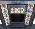 Victorian Fireplace Insert Awesome Antique Tiled Canopy Cast Iron Fireplace Insert