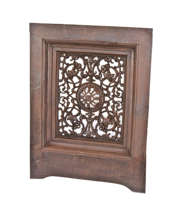 Victorian Gas Fireplace Insert Unique Richly ornate original 19th Century American Victorian Era Perforated Cast Iron Interior Residential Fireplace Summer Cover