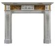 Vintage Fireplace Mantel Elegant Antique Neoclassical Fireplace Mantel In Siena and Statuary