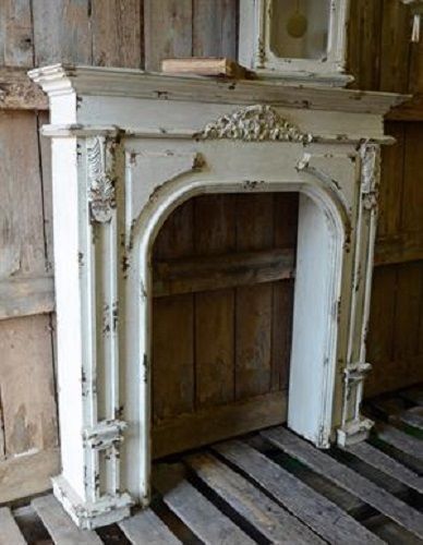 Vintage Fireplace Mantel Elegant Vintage Carved Manor Wood Fireplace Mantel Old White 44" X 9